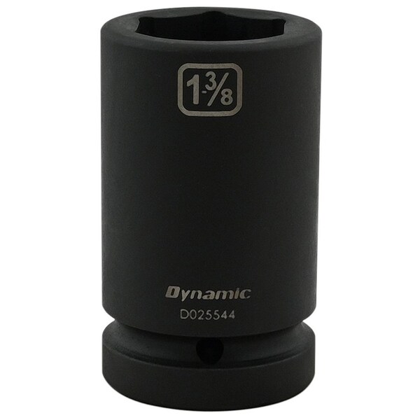 1" Drive Deep Socket, Black Phosphate, Tools 1-3/8" X 1" Drive, 6 Point Deep Length